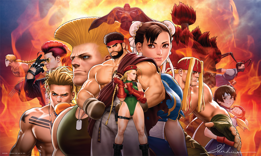 Street Fighter 35th Anniversary - CAPCOM - Evo 2025 Poster Collection