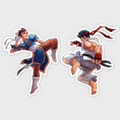 Ryu and Chun Sticker - Marcel Mosqi